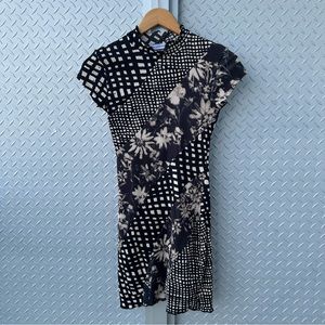 Oriental style patchwork dress